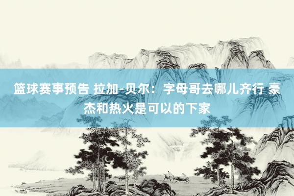 篮球赛事预告 拉加-贝尔：字母哥去哪儿齐行 豪杰和热火是可以的下家