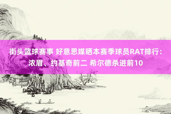 街头篮球赛事 好意思媒晒本赛季球员RAT排行：浓眉、约基奇前二 希尔德杀进前10