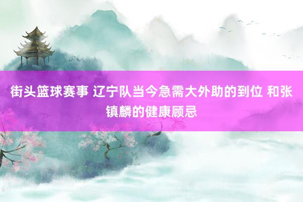 街头篮球赛事 辽宁队当今急需大外助的到位 和张镇麟的健康顾忌